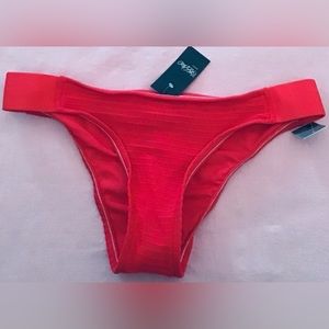 New Mossimo Cheeky Coral Bikini Swim Bottom size large